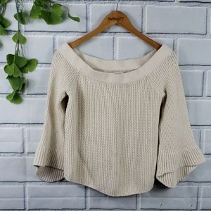 Abercombie & Fitch Cropped Sweater Bell Sleeves XS